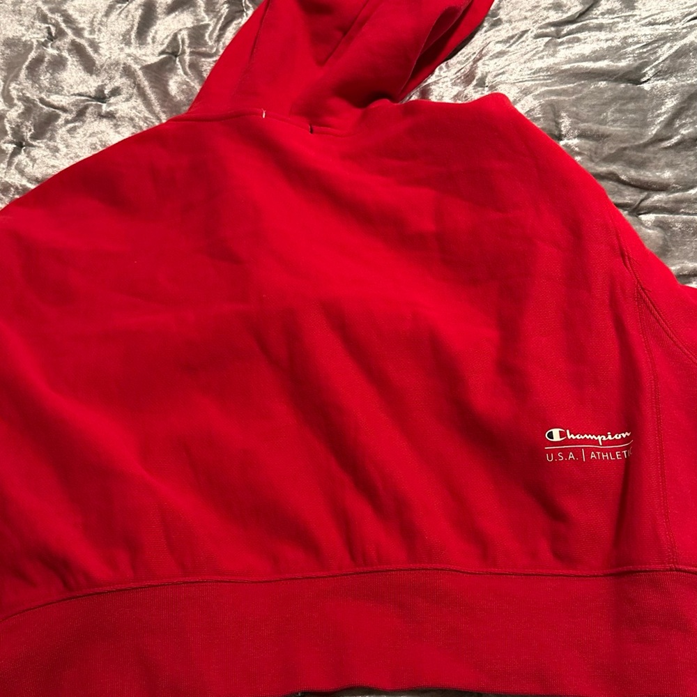 Champion women’s Bold Red Zip-Up Hoodie - Picture 5 of 6